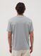 Grey slim-fit T-shirt in pure mercerised cotton_3