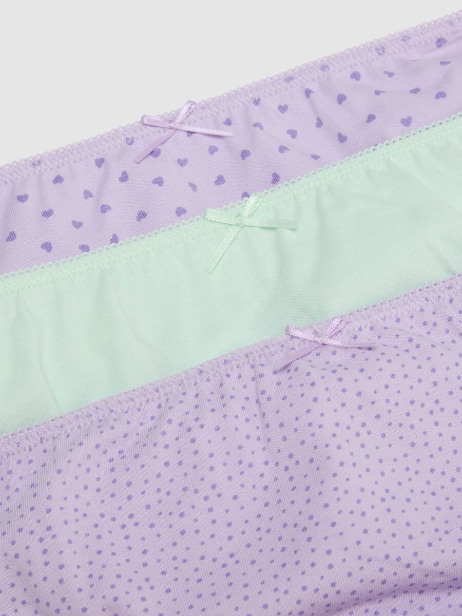 Girls' regular fit multicolour pure cotton briefs multipack_3