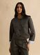 Regular fit green pure cotton jacket with buttons and front pockets_2