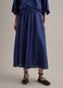Multicoloured striped skirt in a viscose-linen blend_1