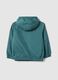 Boys' regular fit blue jacket with zip and hood_1
