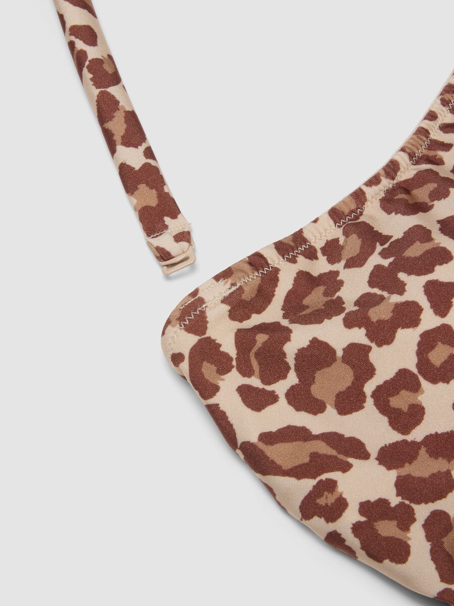 Multicolour leopard-print stretch fabric swimsuit_5
