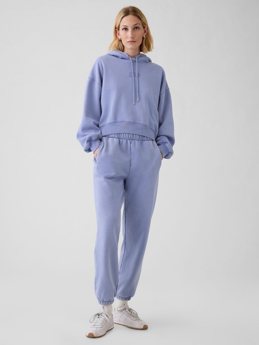 Felpa oversize con cappuccio e logo GAP_1
