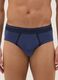 Tripack of blue stretch cotton briefs regular fit_1