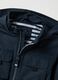 Blue lined regular fit kids' jacket with hood_2