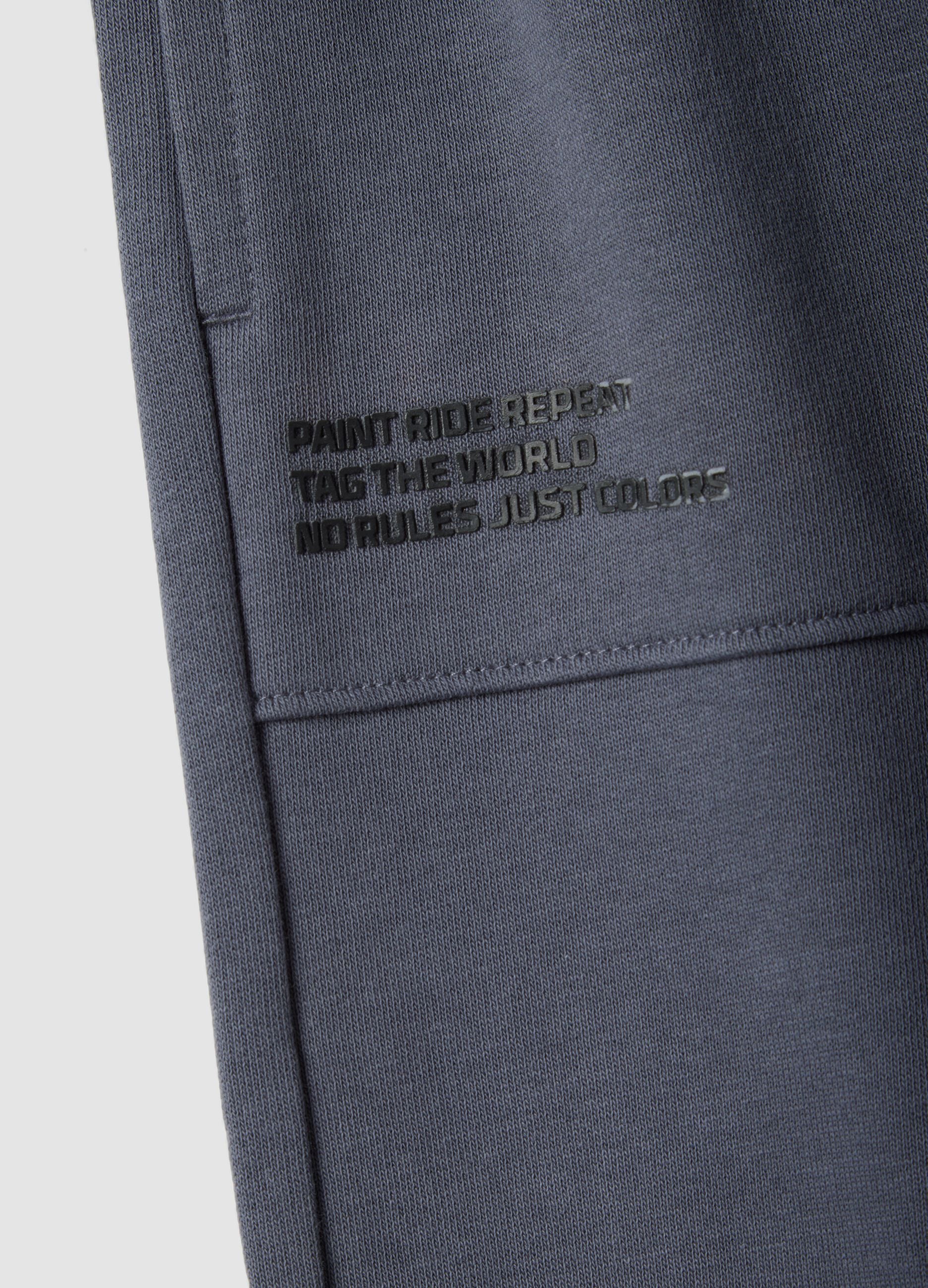 Dark grey kids&rsquo; pure cotton over-fit jogger trousers