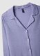 Purple pure viscose pyjamas with V-neck and prints, regular fit_5
