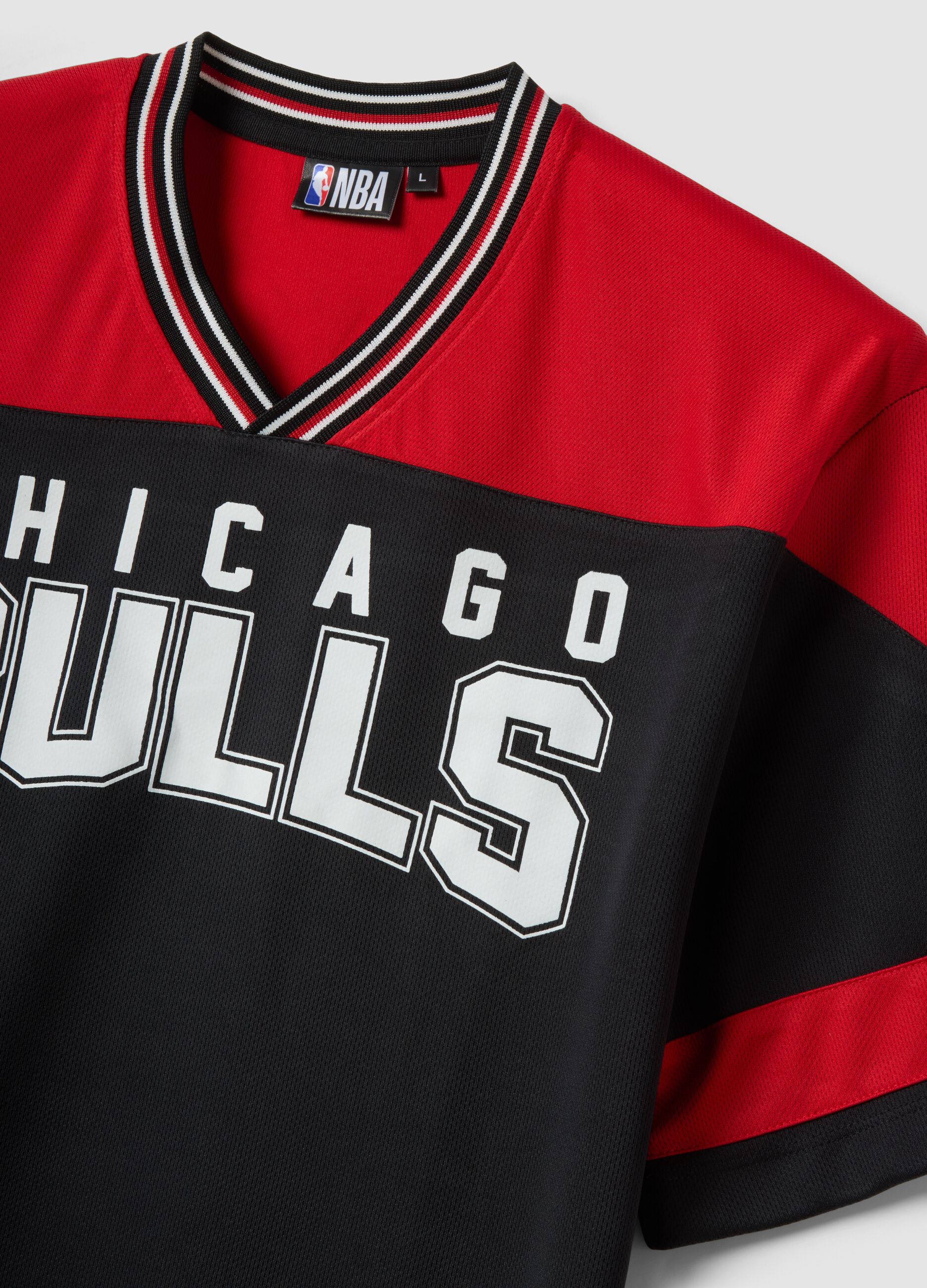 Multicolour pure cotton regular fit Chicago Bulls T-shirt