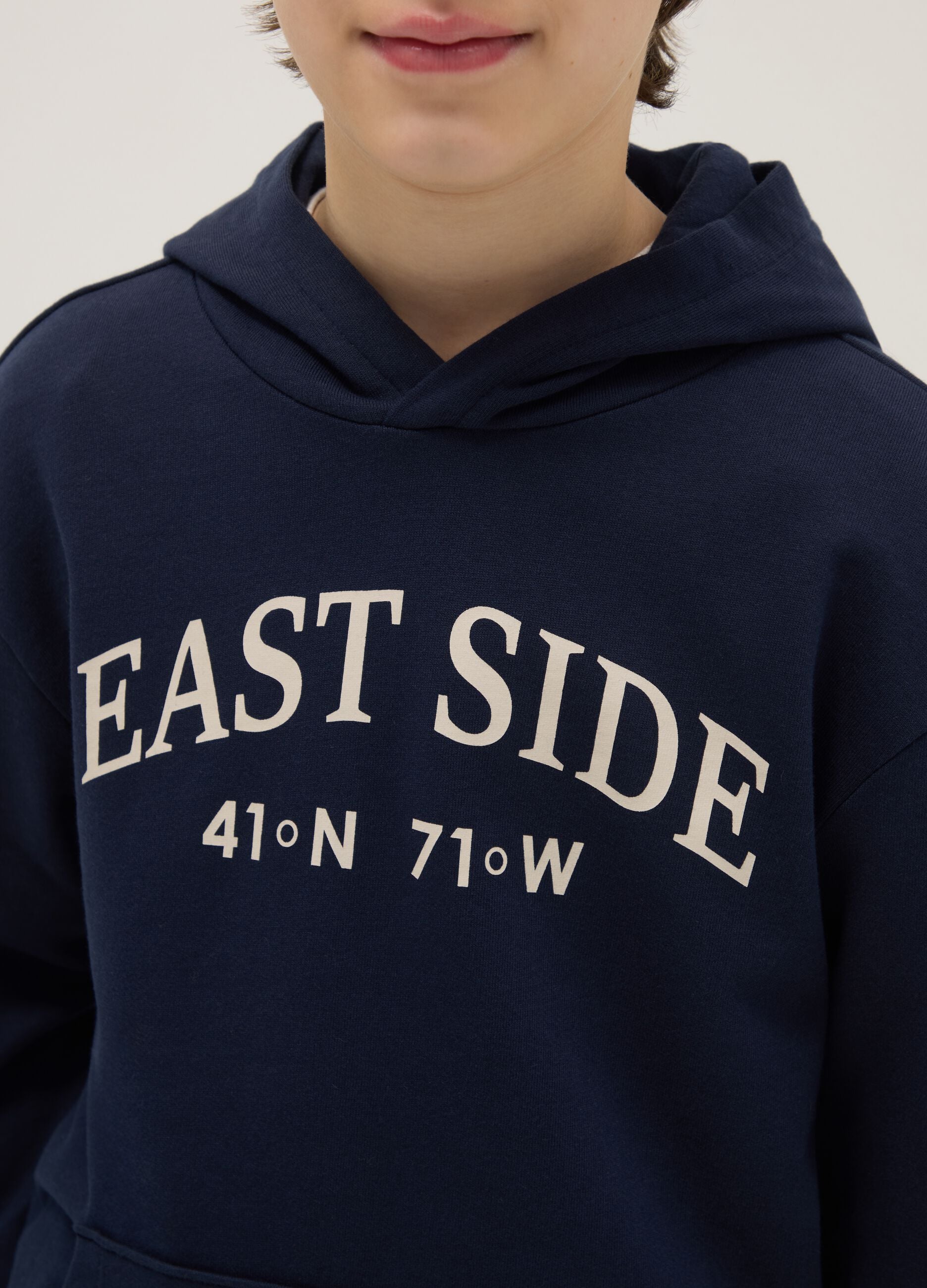 Blue Hooded Sweatshirt for Boys