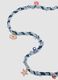 Multicolour Denim Bandana Necklace with Charms_1