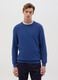 Cotton pullover with micro weave_0