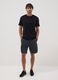 Black slim-fit T-shirt in pure mercerised cotton_1