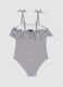 Blue striped stretch fabric swimsuit_1
