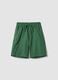 Green Pure Cotton Regular Fit Children's Shorts_0