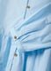 Deep V Blue Cotton Dress Regular Fit_5