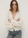 White pure cotton blouse with striped regular fit_0