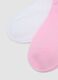 Girls' cotton blend multicolour short socks multipack_1