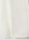 White pure cotton cardigan regular fit for baby girl_3