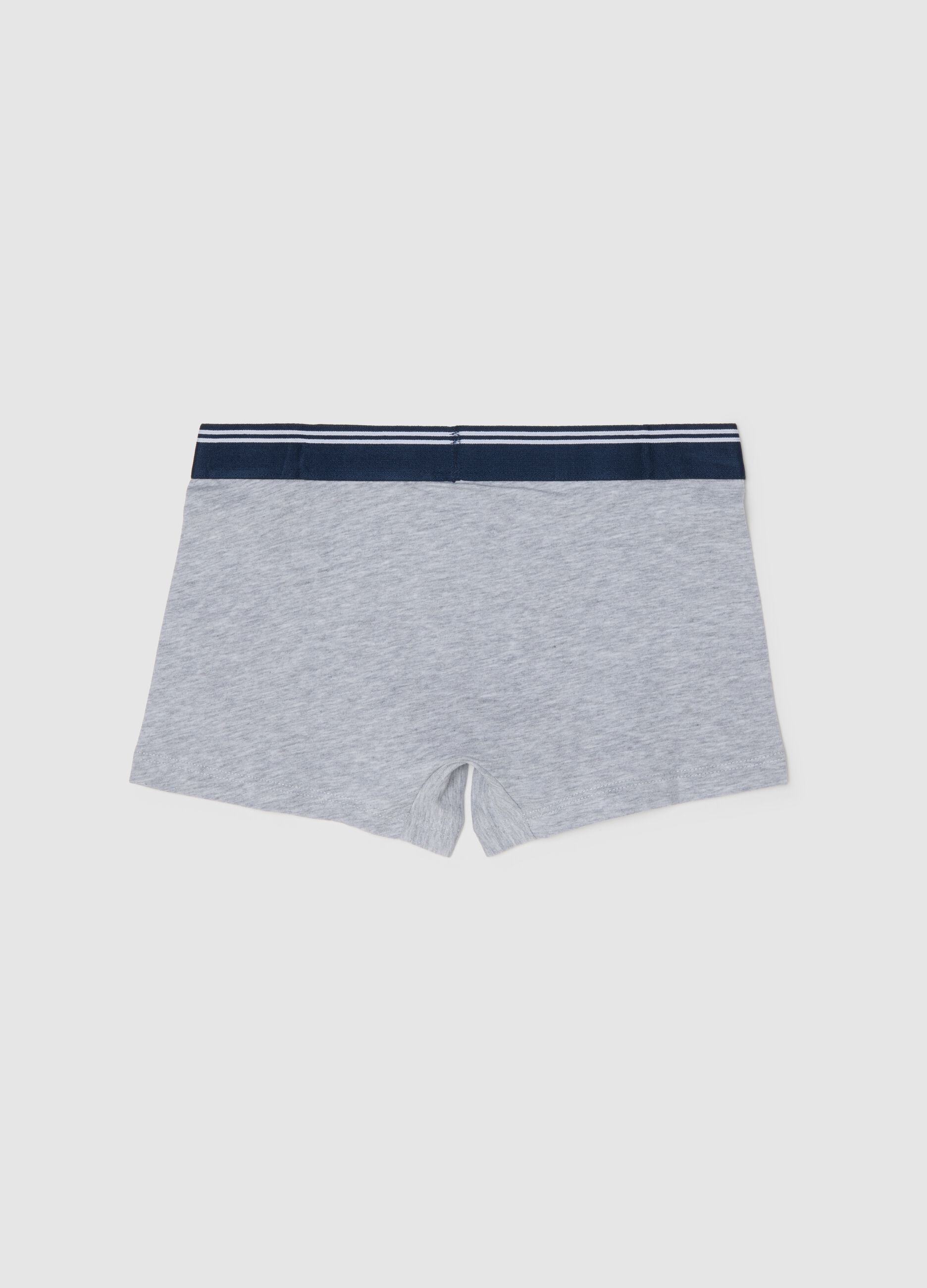 Multicolour boys' boxer briefs in stretch cotton regular fit