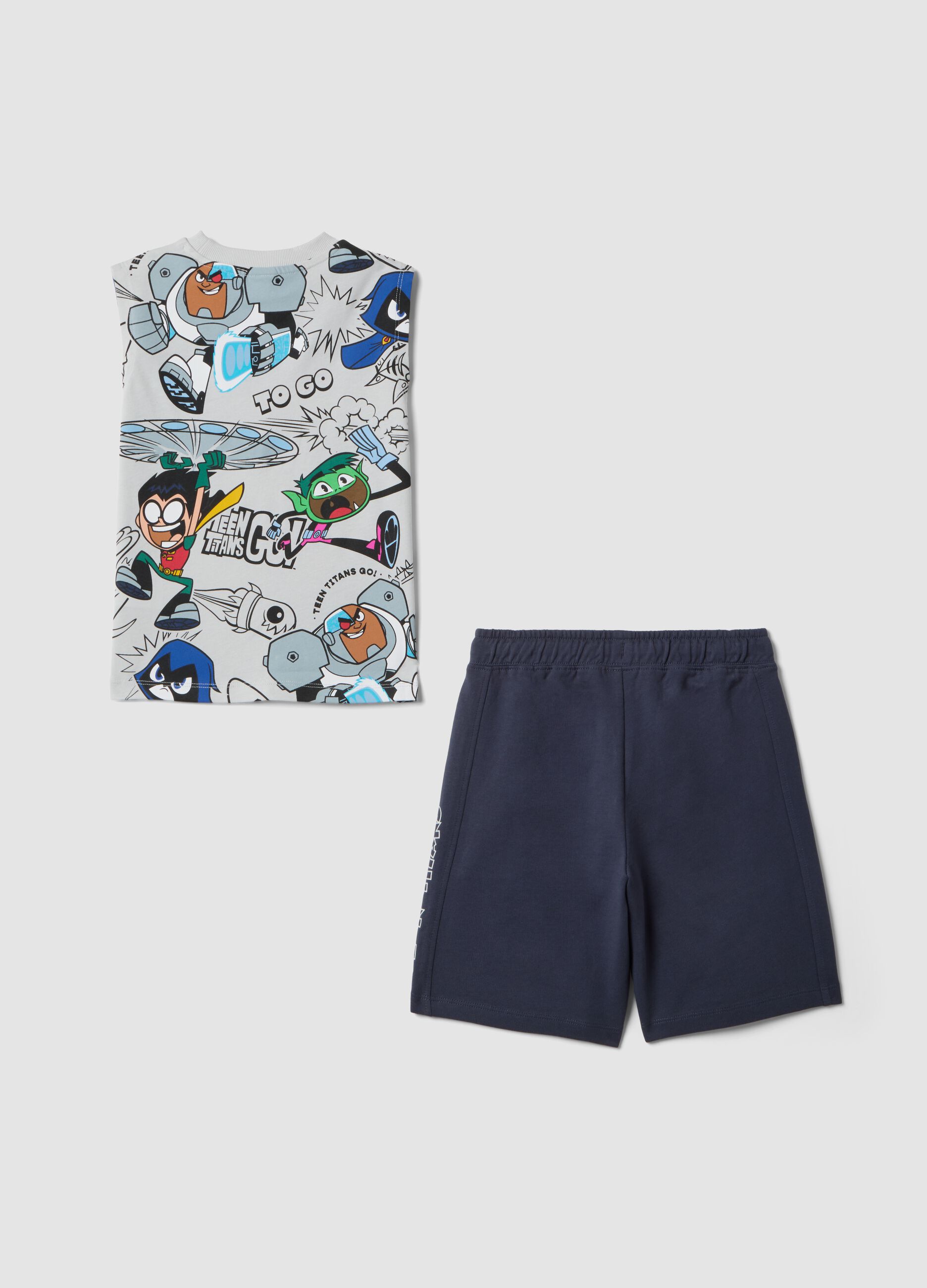 Multicolour pure cotton set for children with regular fit