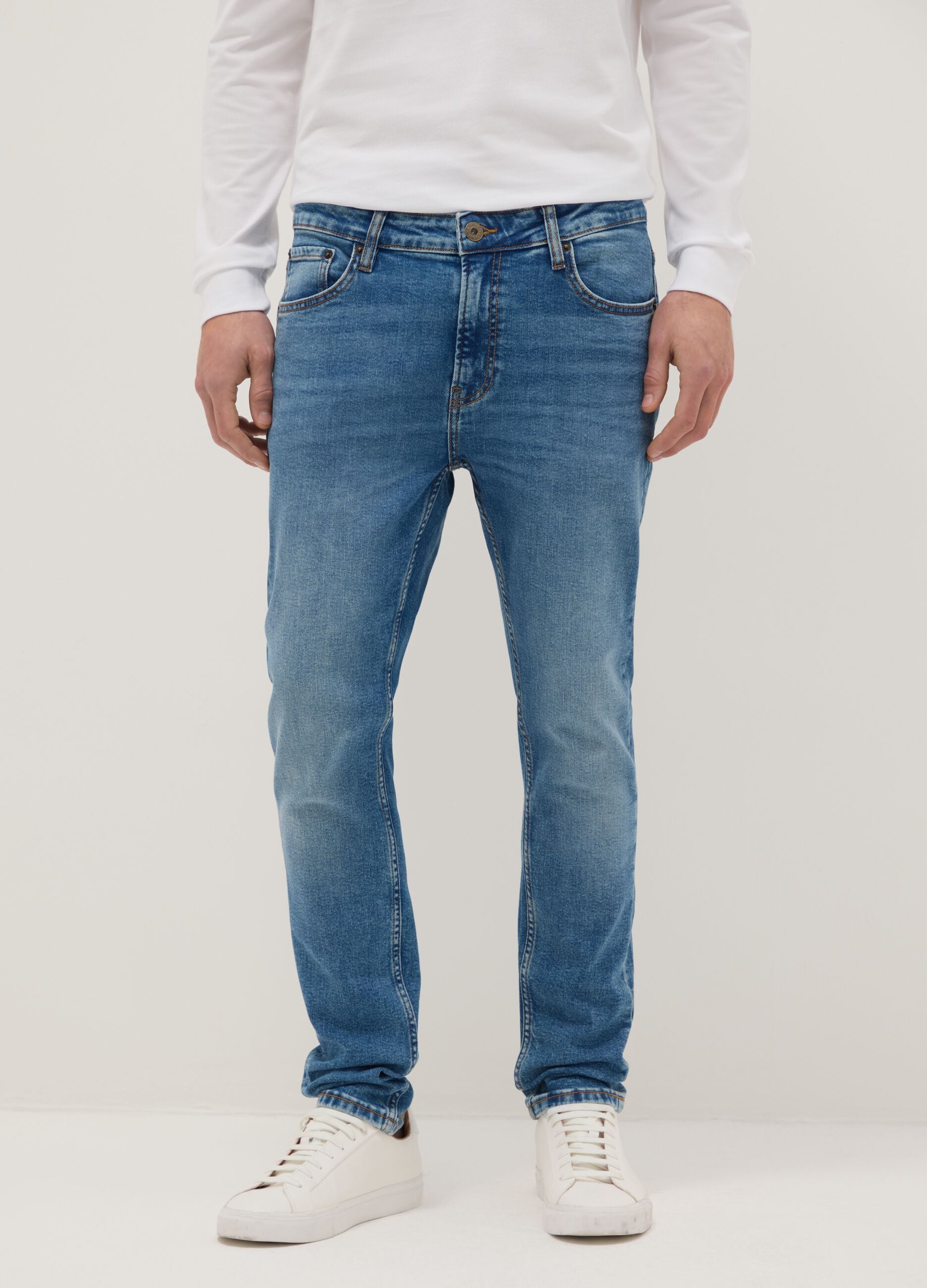 Super Skinny Fit Blue Denim Jeans