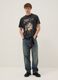 Black 2Pac print T-shirt in pure cotton, relaxed fit_1