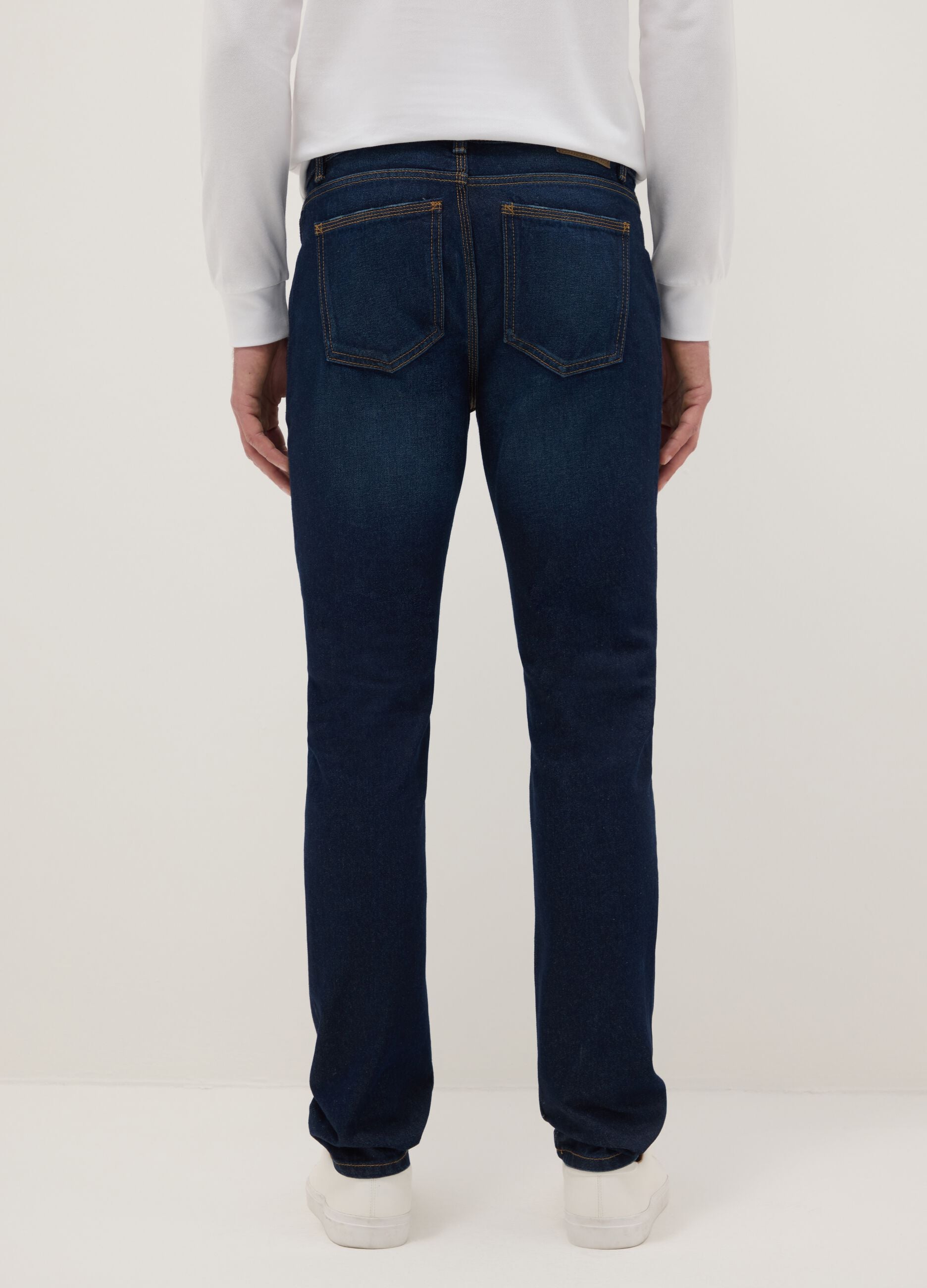 Slim Fit Blue Pure Cotton Jeans