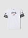 Children's white pure cotton oversized fit t-shirt with prints_3