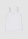 White stretch viscose camisole with deep V-neck lace trim_1