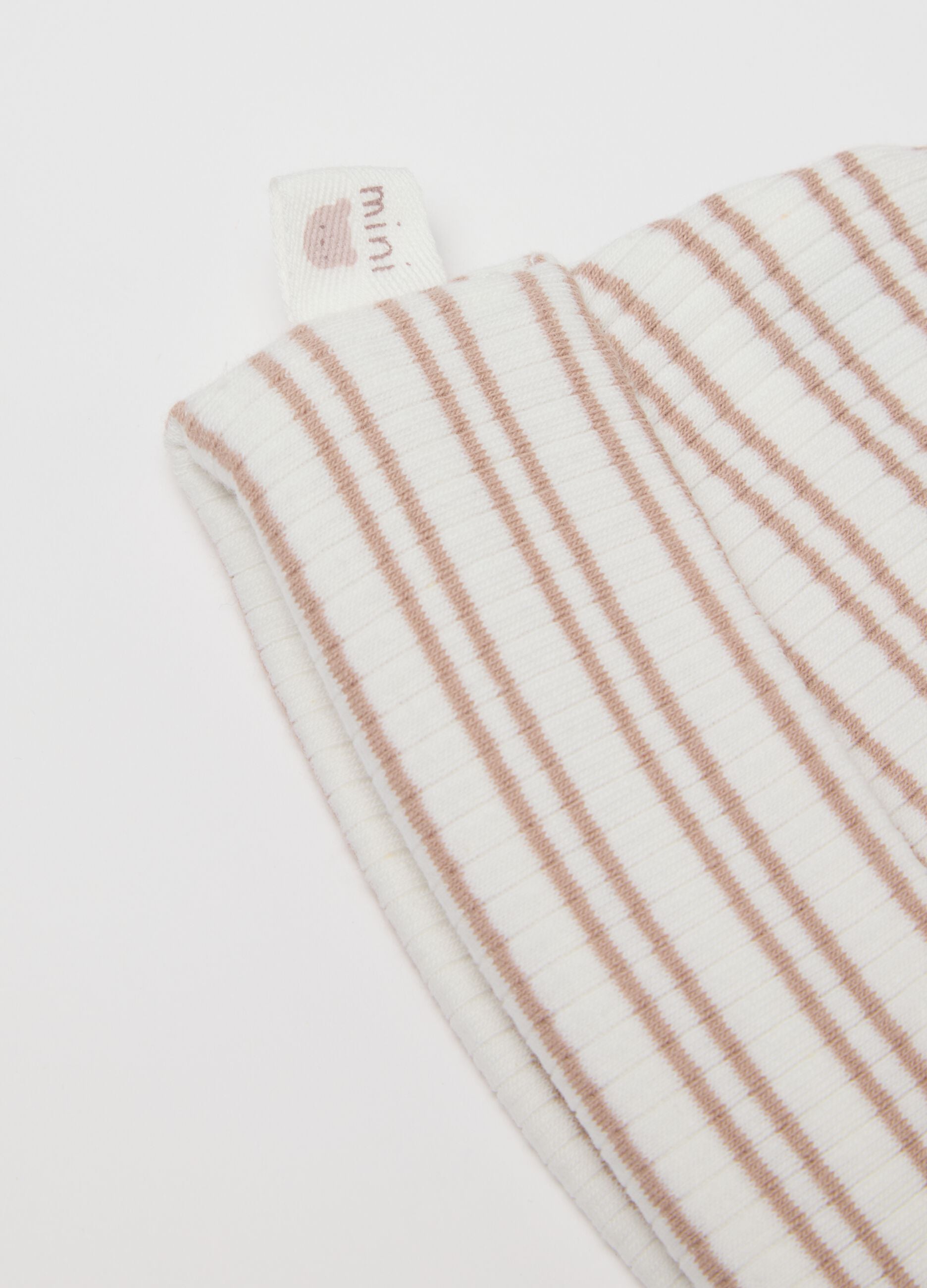 Multicolour Striped Baby Hat in Stretch Cotton