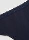 Blue regular fit stretch cotton Brazilian briefs_5