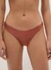 Orange stretch swim briefs with glitter texture_1