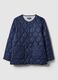 Blue quilted jacket regular fit with buttons_4