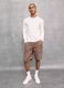 100% Linen Shorts in Mocha_3