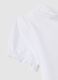 Baby girls&rsquo; white regular fit T-shirt with gathers on the sleeves_3