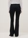Black Cotton Blend Flare Fit Jeans_2