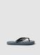Blue printed flip-flops_0