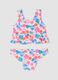 Pink stretch bikini with ruffles_1