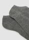 Tripack di calze alla caviglia grigie in cotone organico elasticizzato_1