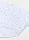 Multipack of multicolour girl's briefs in pure cotton regular fit_2