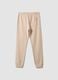 Beige organic cotton joggers, regular fit, for boys_4