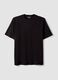 Black pure cotton regular-fit short-sleeve T-shirt_0
