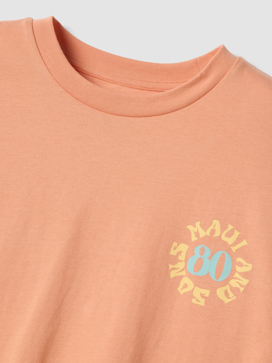 Pink pure cotton short-sleeve T-shirt_5