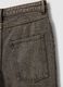 Brown slim-fit denim cotton shorts_5