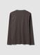 Grey long-sleeve crew-neck T-shirt in 100% organic cotton_2
