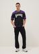 Los Angeles Lakers Regular Fit Multicolour Pure Cotton T-Shirt_1