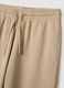 Pantaloni jogger in misto cotone beige regular fit_5