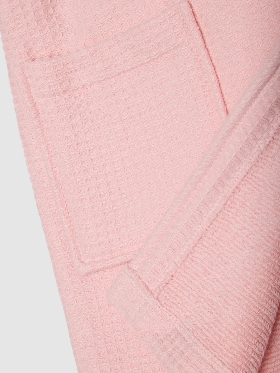 Accappatoio in puro cotone rosa da neonata a forma di unicorno_3