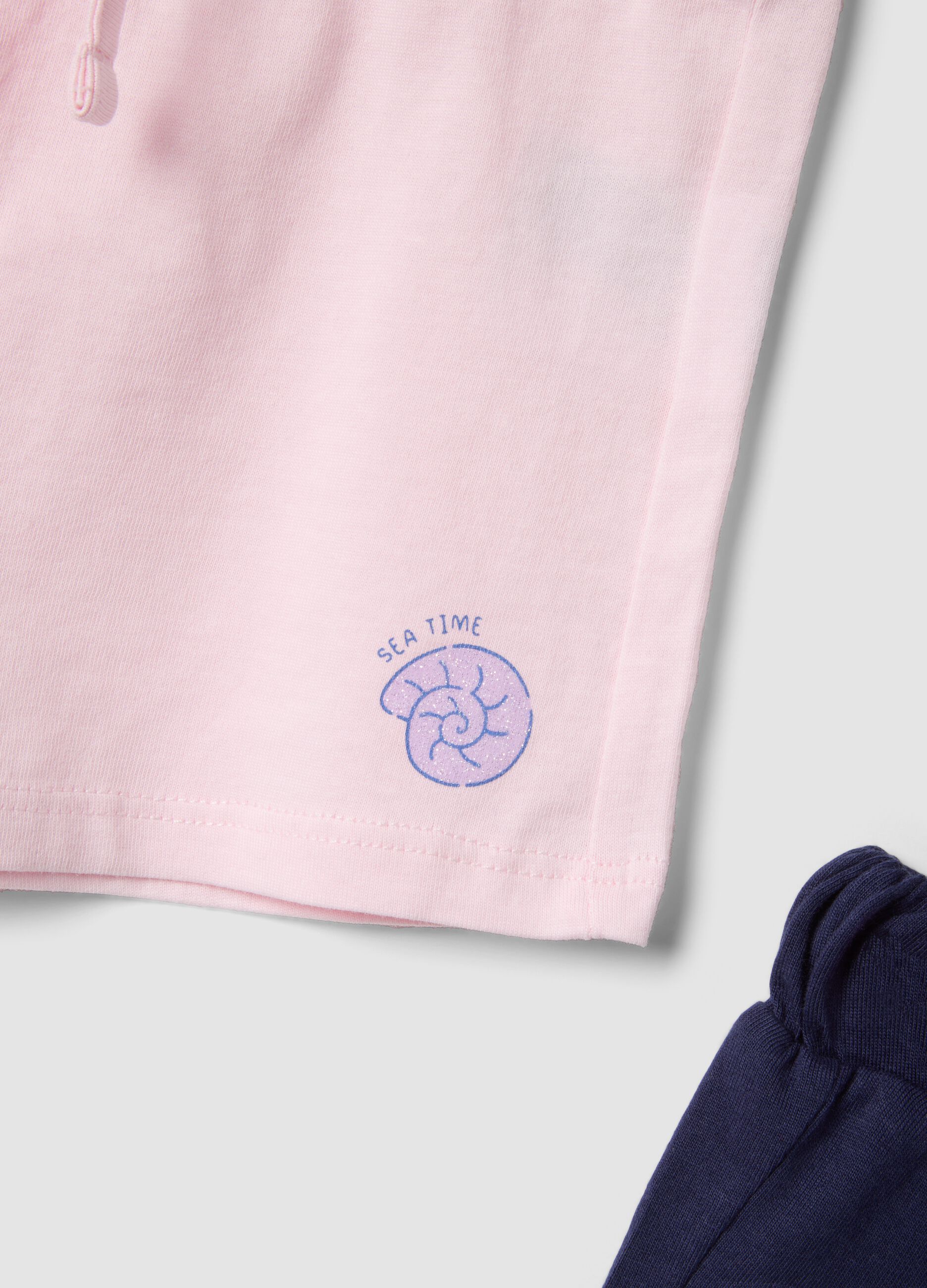2-pack of pink pure cotton shorts