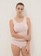 Pink Stretch Cotton Vest Regular Fit with Lace Trim_0